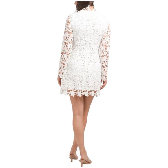 JL LUXE LABEL Long Sleeve Lace Mini Dress - Picture 3 of 4